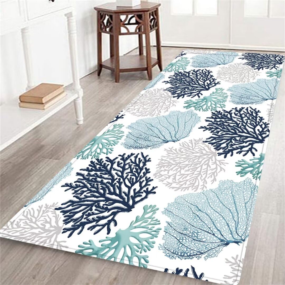 Amazon.com: Coastal Runner Rug for Hallway 2x6 Beach Ocean Themed
